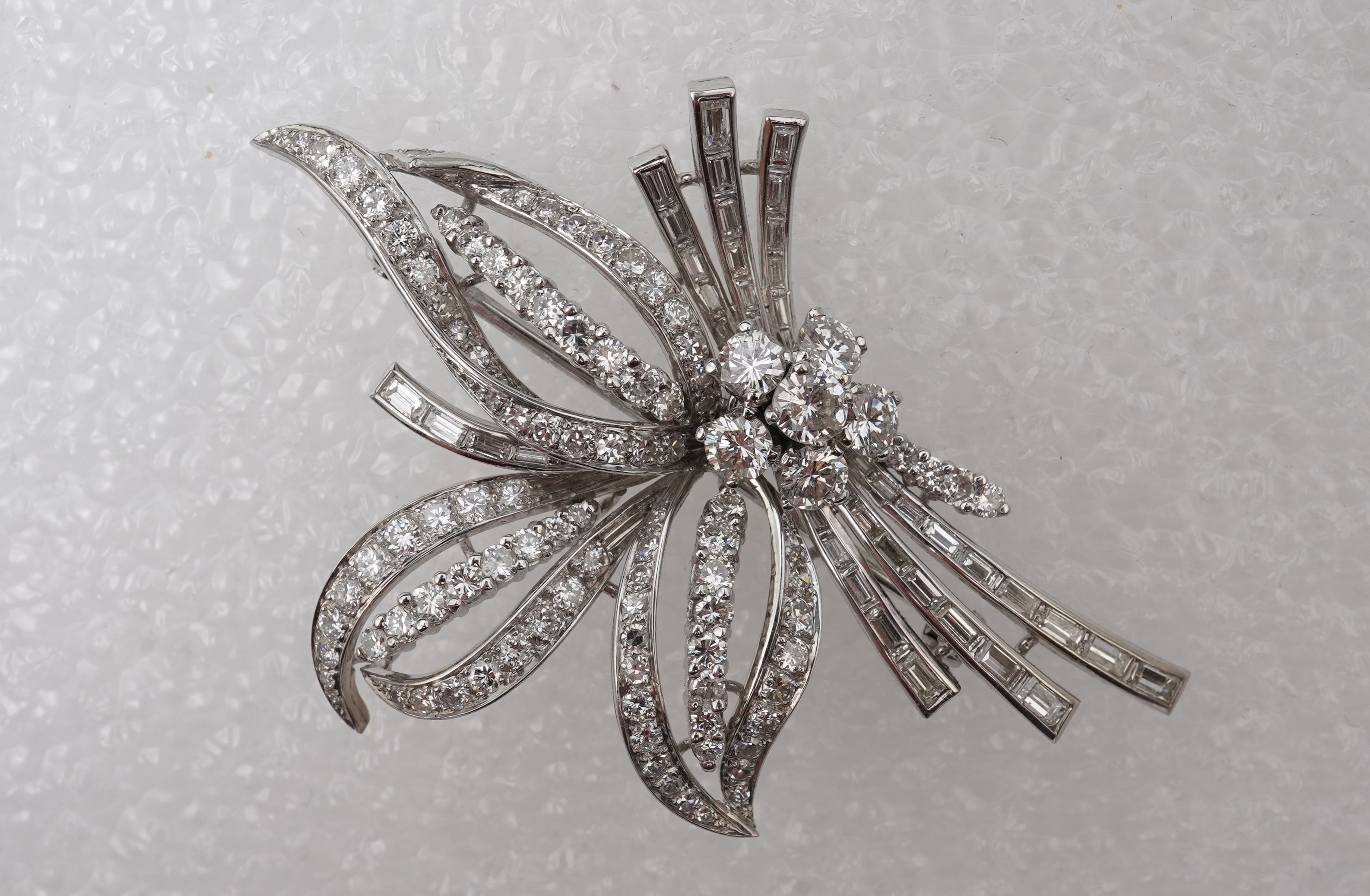 A diamond brooch, 1960s